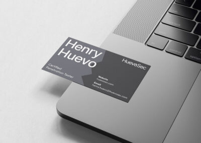 HuevoSec Business Card Mockup