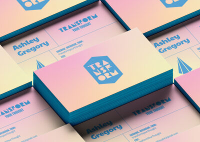 Transform Your Thought Business Card Design